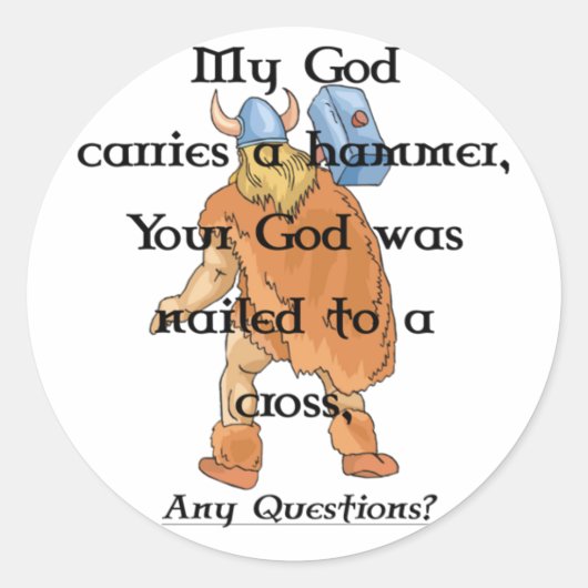 sticker My God (Vorderseite)