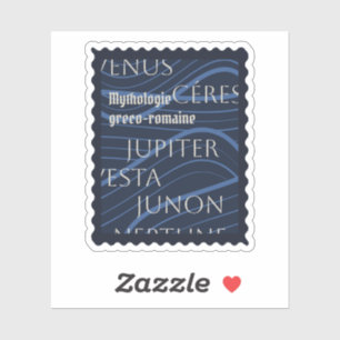 Sticker mythologie greco-romaine bleu
