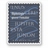 Sticker mythologie greco-romaine bleu