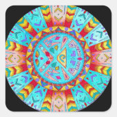 Sticker Native American Southwestern Mandala (Vorderseite)