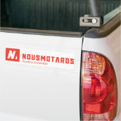 Sticker Nousmotards Rectangle Autoaufkleber (Auf Lkw)