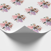 Sticker-Nutcracker Ballet-Whimsical Christmas Geschenkpapier (Ecke)