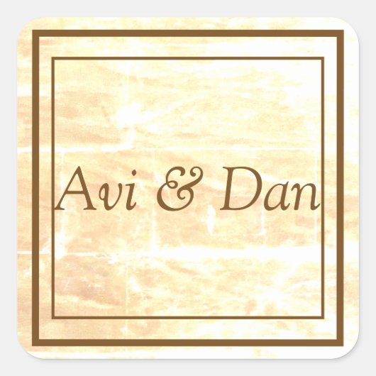 Sticker oder Umschlag Aufkleber für goldene Tradit (Vorderseite)