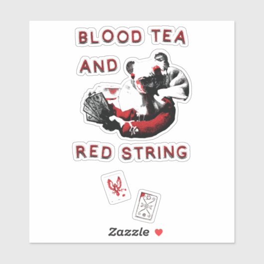 Sticker of Mouse from Blood Tea and Red String (Blatt)