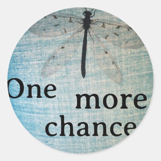 Sticker 'one more chance' (Vorderseite)