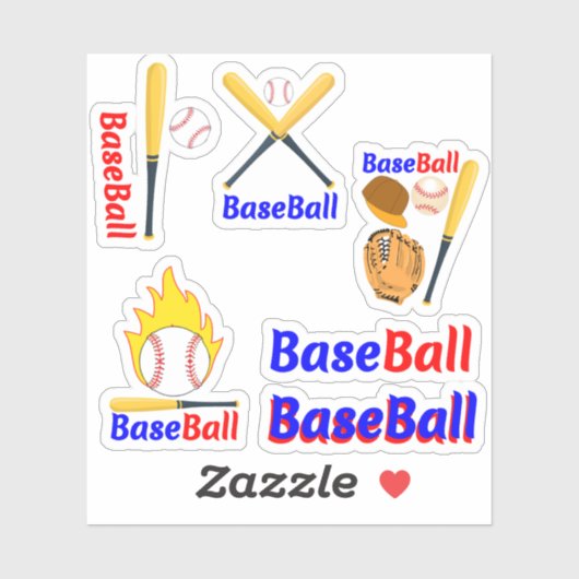 Sticker Pack-Decks für Baseball-Player (Blatt)