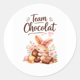 sticker Pâques gourmand lapin chocolat