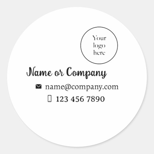 Sticker para empresso, logo y datos (Vorderseite)