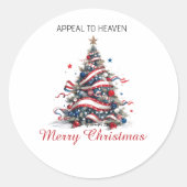 STICKER Patriotic Xmas Tree ATH1 (Vorderseite)