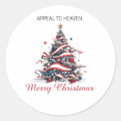 STICKER Patriotic Xmas Tree ATH1 (Vorderseite)