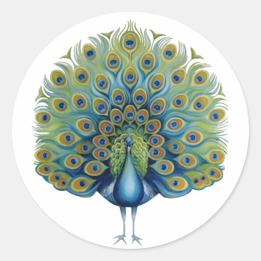 Sticker Peacock (Vorderseite)