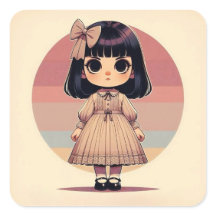 Sticker "Pilze - Die kleine Muse Rtro