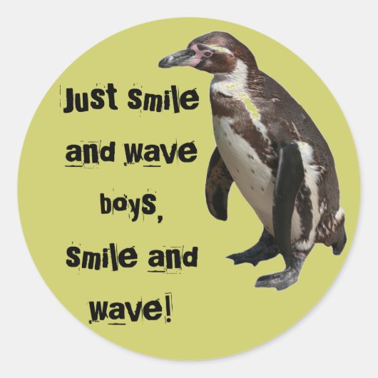 Sticker Pinguin 01 (Vorderseite)