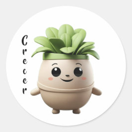 Sticker Pipo Crecer – Diseño Inspirador