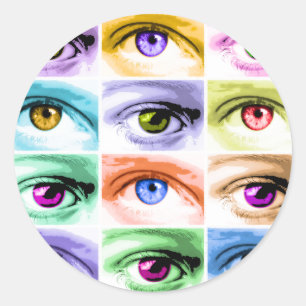 Sticker - Pop Art Eyes