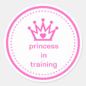 STICKER Princess in Ausbildung (Vorderseite)