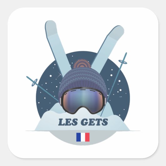 Sticker Quadrat DIE GETS (Vorderseite)