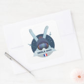 Sticker Quadrat Isola 2000 Skistation (Umschlag)