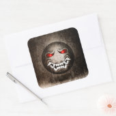 Sticker Quadrat Samuraimoji Vintage (Umschlag)