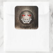 Sticker Quadrat Samuraimoji Vintage (Tasche)