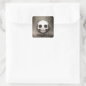 Sticker Quadrat Skullmoji (Tasche)