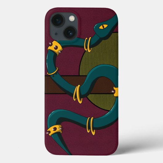 Sticker Quadrat Snake Case-Mate iPhone Hülle (Rückseite)