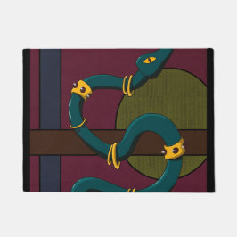 Sticker Quadrat Snake Fußmatte