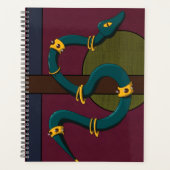 Sticker Quadrat Snake Planer (Vorderseite)