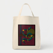 Sticker Quadrat Snake Tragetasche (Vorne)