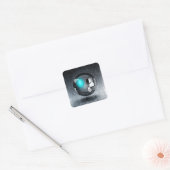 Sticker Quadrat Walkermoji Vintage (Umschlag)