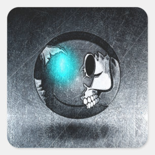 Sticker Quadrat Walkermoji Vintage