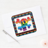 STICKER RAINBOW SKULL. (Umschlag)