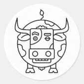 Sticker "Ratloser Bulle" (Vorderseite)