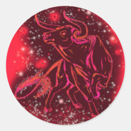 Sticker Red Bull läuft in der Starry Night