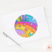 Sticker - Retro 60er Pop Art Sky (Umschlag)