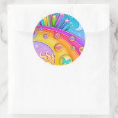 Sticker - Retro 60er Pop Art Sky (Tasche)