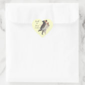 Sticker Retro Eheschließung Hochzeitsdatum (Tasche)