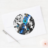 Sticker Retro Rock 'N' Roll Music Rocks Me (Umschlag)