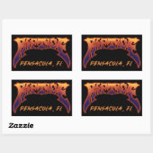 Sticker RIPTIDE Pensacola, FL Logo (Blatt)