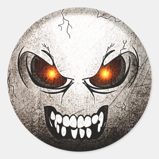Sticker Rond Angermoji Vintage (Vorderseite)