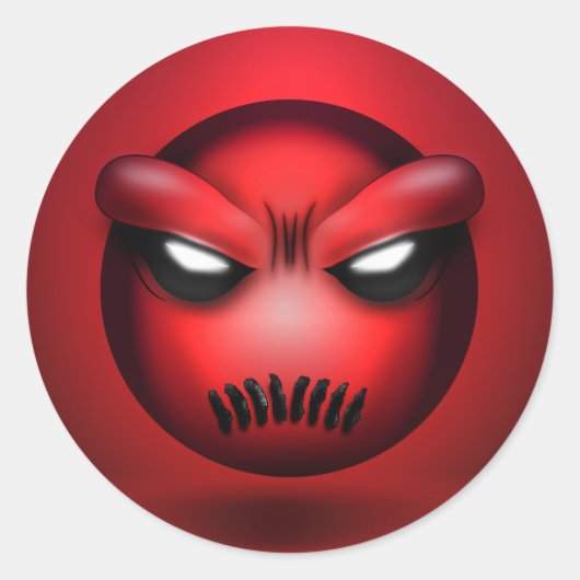 Sticker Rond Mutemoji (Vorderseite)