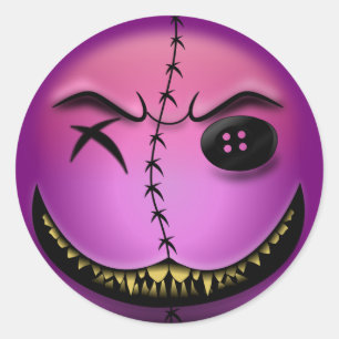 Sticker Rond Scarmoji