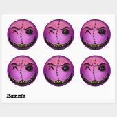 Sticker Rond Scarmoji (Blatt)
