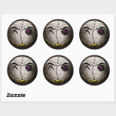 Sticker Rond Scarmoji Vintage (Blatt)