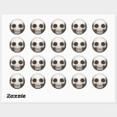 Sticker Rond Skullmoji Vintage (Blatt)