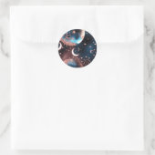 Sticker - Roségoldenes Mond-Design mit himmlischen (Tasche)