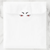 Sticker rote scharfe Augen  (Tasche)