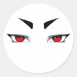 Sticker rote scharfe Augen