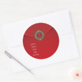 Sticker Roter Samt Juwel (Umschlag)