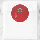 Sticker Roter Samt Juwel (Tasche)